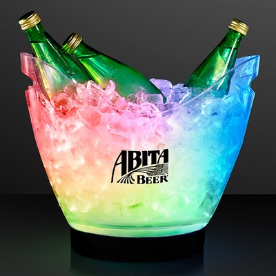 LED large ice bucket with remote - PRINTED