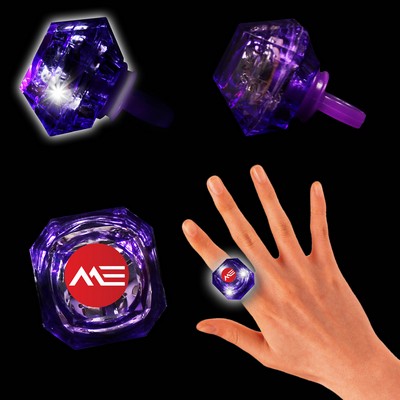 Purple Light Up Diamond Ring