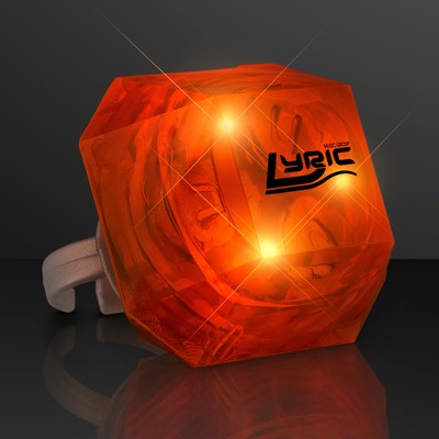 Huge Orange Gem Lighted Rings - PRINTED