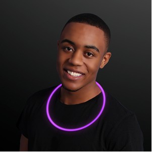 22" Purple Glow Necklace - BLANK