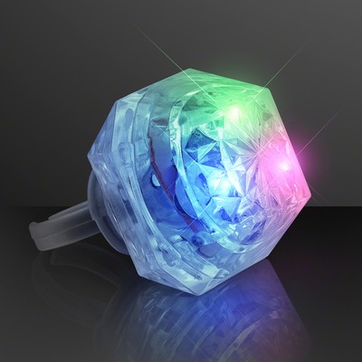 LED Multicolor Deluxe Gem Rings - BLANK